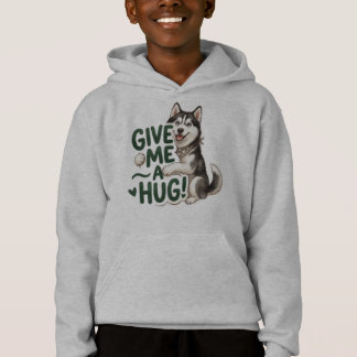 Sött Husky Ge Mig En Kram Kawaii Hund Design T Shirt