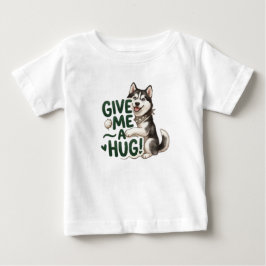 Sött Husky Ge Mig En Kram Kawaii Hunddesign T Shirt