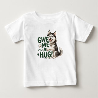 Sött Husky Ge Mig En Kram Kawaii Hunddesign T Shirt