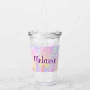 Sött ispastell sommar ombré take away mugg