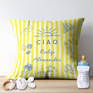 Sött italienskt tema present till babyfest Ciao Ba Kudde