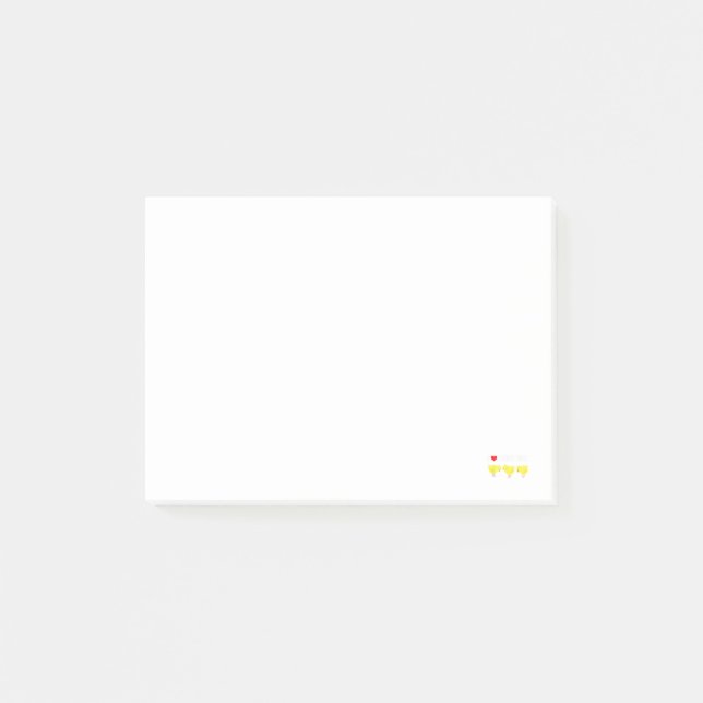 Sött Jag älskar höns design Roligt hönsälskare  Post-it Block (Framsida)