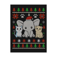 Sött jokerchristmas-vykort