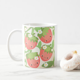 Sött jordgubbsland kaffemugg