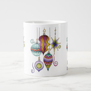 Sött jul, Eleganta och fantasifulla glasornamenten Jumbo Mugg