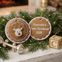 Sött jul | Gingerbread Rudolph Kronblad