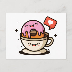 Sött kaffe och munkälsk vykort