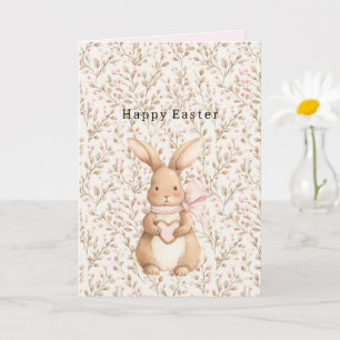 Sött Kanin Hjärtbåge Kärlek Kort