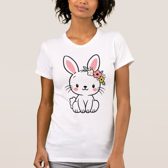 Sött kanin t shirt (Framsida)