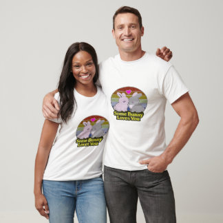 Sött kaninpar t shirt