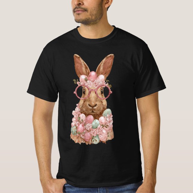 Sött kaninpresent t shirt (Framsida)