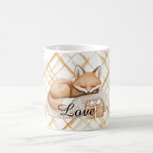 Sött Karamell Fersk Kräm Rävhjärta Kärlek Kaffemugg (Center)