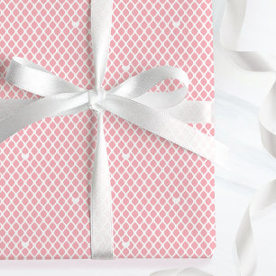 Sött kärlekshjärta gitter nät rosa födelsedagspres presentpapper