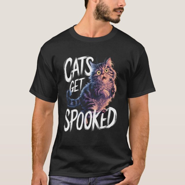 Sött Katt Humor Design T Shirt (Framsida)