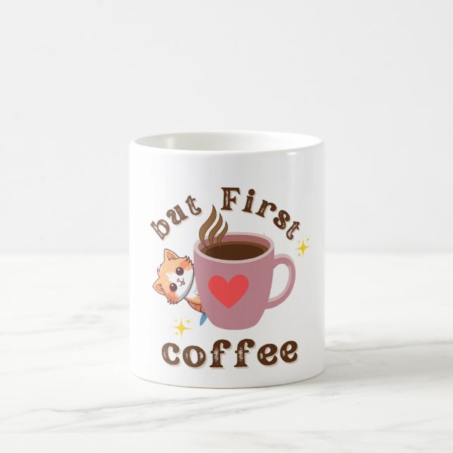 Sött Katt Kaffe Mugg Design (Center)