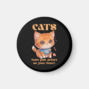 sött katt kärlek magnet