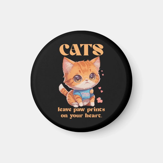 sött katt kärlek magnet (Framsidan)