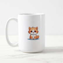Sött Katt Keramiskt Kaffe Kopp | Perfekt Present f