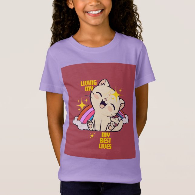 Sött katt t shirt (Framsida)