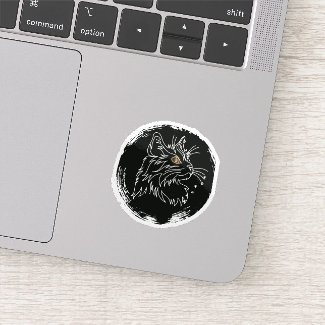 Sött Kattälskar Design Klistermärken (Detalj)