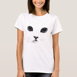 Sött kattansikte tee shirt