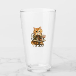 sött kattljus, rolig kattetikett, fantasifull katt glaskopp