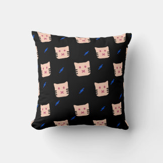 Sött Kattmönster Kudde