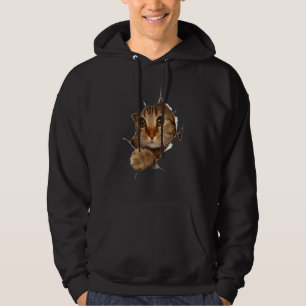 Sött Kattunge Katt Kattägare Kattdam Hoodie