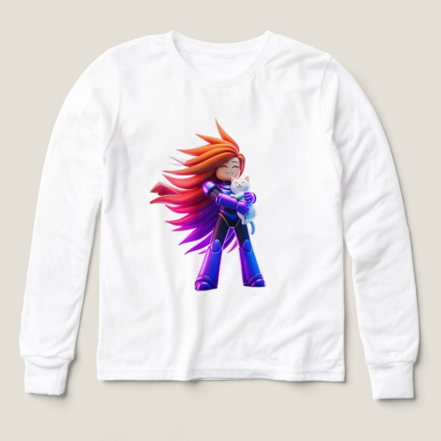 Sött kattunge  t shirt (Design framsida)