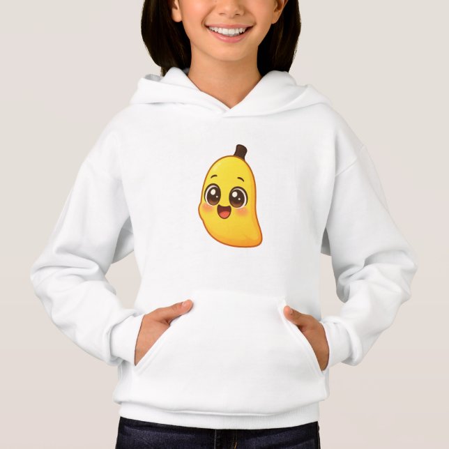 Sött Kawaii-Banan-Barn-Design T Shirt (Framsida)
