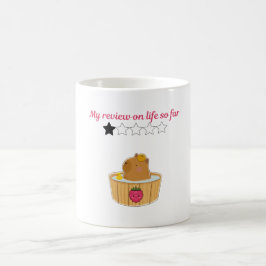 Sött kawaii-kapibar-barnboksdesign kaffemugg
