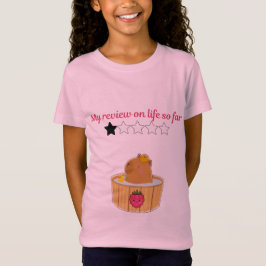 Sött kawaii kapibar-barnboksdesign t shirt