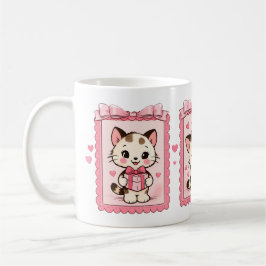 Sött Kawaii Kattunge Kärlek Mugg