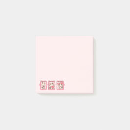 Sött Kawaii Kattunge Kärlek  Post-it Block