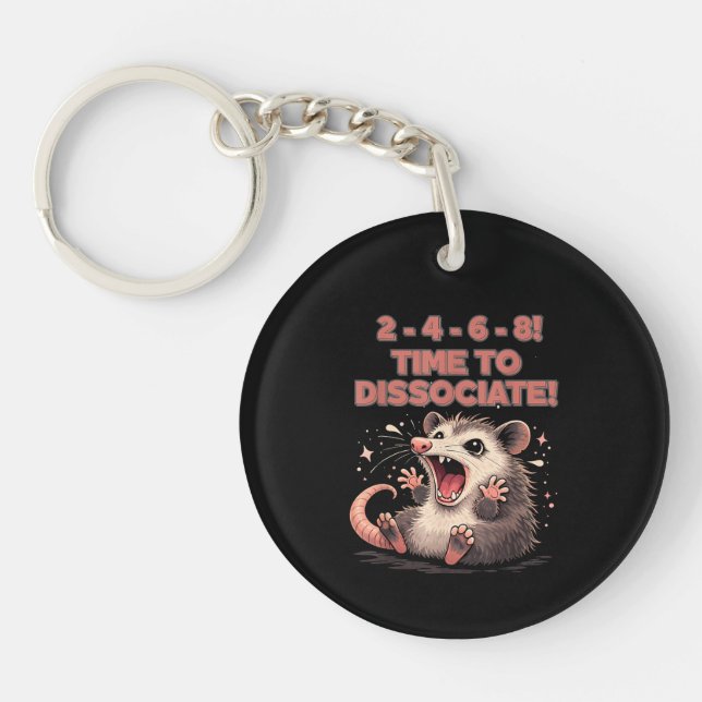 Sött Kawaii Possum Dags att Dissociera Rolig Desig (Framsidan)