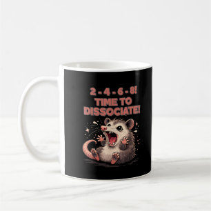 Sött Kawaii Possum Dags att Dissociera Rolig Desig Kaffemugg