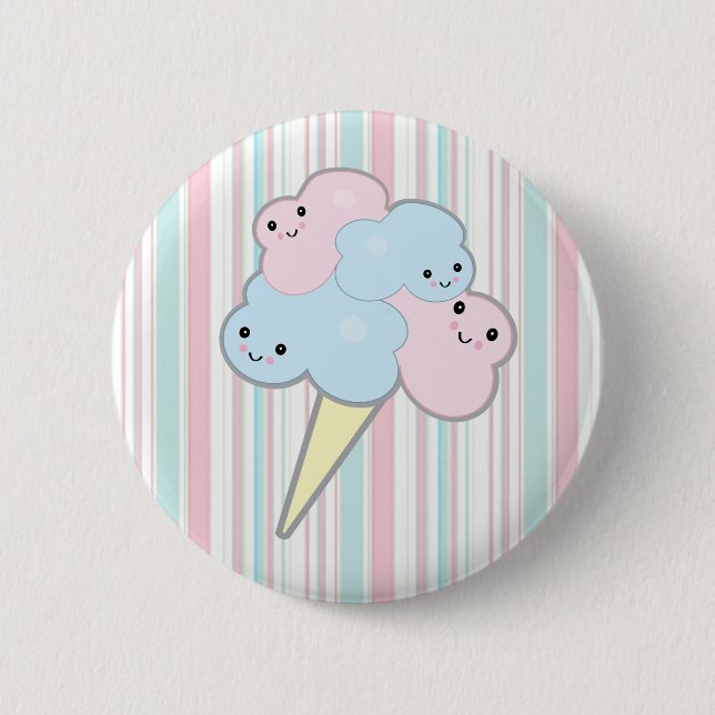sött kawaii sockervadd knapp (Framsida)