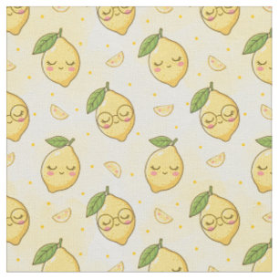 Sött Kawaii Sommar Frukt Mönster, Söt Vattenfärg Tyg