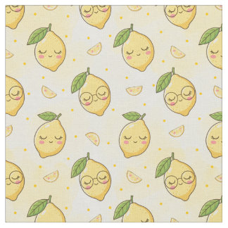 Sött Kawaii Sommar Frukt Mönster, Söt Vattenfärg Tyg