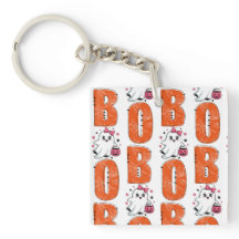 Sött Kawaii-spöke “Boo” Halloween-design