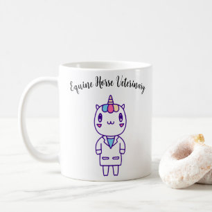 Sött Kawaii Veterinär Humor Djurvård Roligt Kaffemugg
