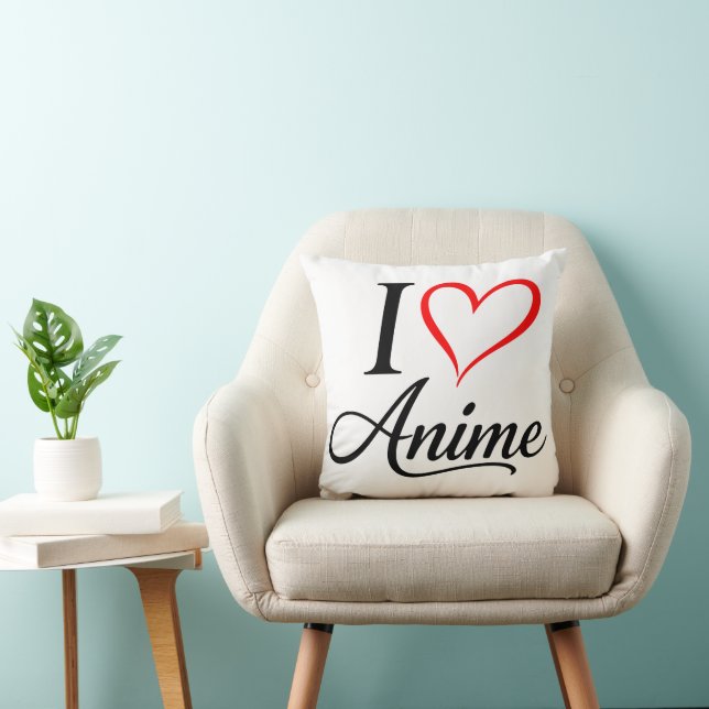 Sött KawaiiHeart Anime Kudde (Stol)