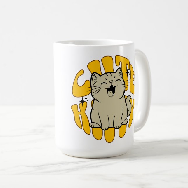 Sött Kitty Kaffe Mugg (Framsida höger)