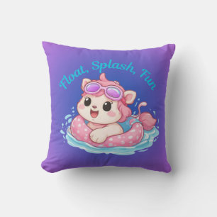 Sött Kitty Simmare Design Kastkudde Kudde
