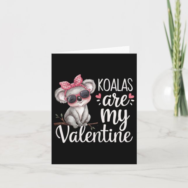 Sött Koala Björn Valentine Design Koalas Är Min Äl Kort (Framsida)