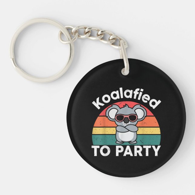 Sött Koalafierat Party Rolig Koala-design present (Framsidan)