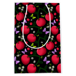 Sött Körsbärs Fjärilsmönster, Blank Kawaii Frukt