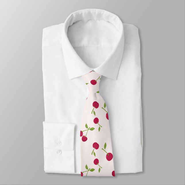 Sött körsbärstryck Mönster Coquette Rosa Monogram Slips (Bunden)