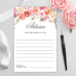 Sött kort för  Blommigt Önskemål-rådgivning<br><div class="desc">Söt  Blommigt Brunn Önskemål Advice Card. Anpassa med bruden till namn och duschdatum. Klicka på länken "anpassa ytterligare" för ytterligare anpassning. Kontakta mig om du behöver hjälp.</div>
