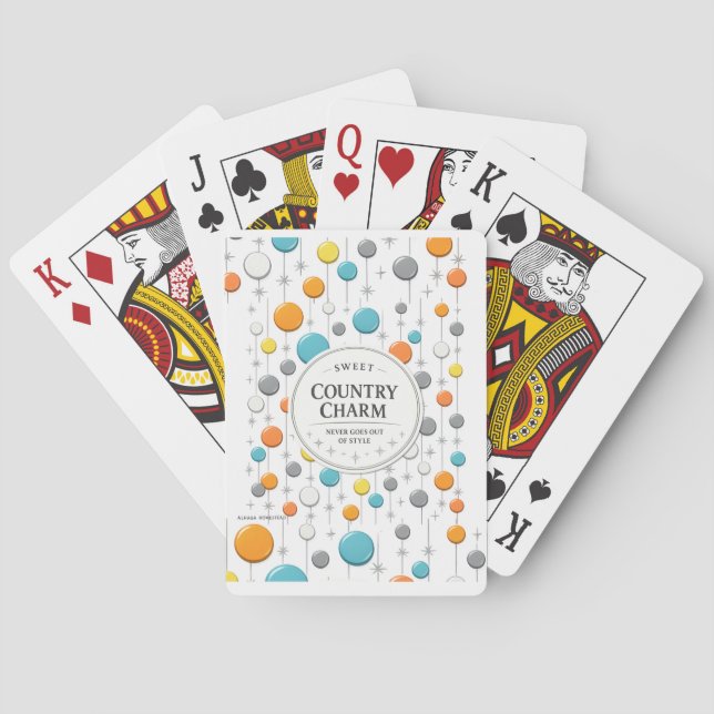 SÖTT LANDELIKT TECKEN -  CASINOKORT (Baksidan)